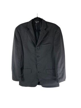 Andrew Fezza Mens Blazer Suit Jacket Black 37R 4 Button